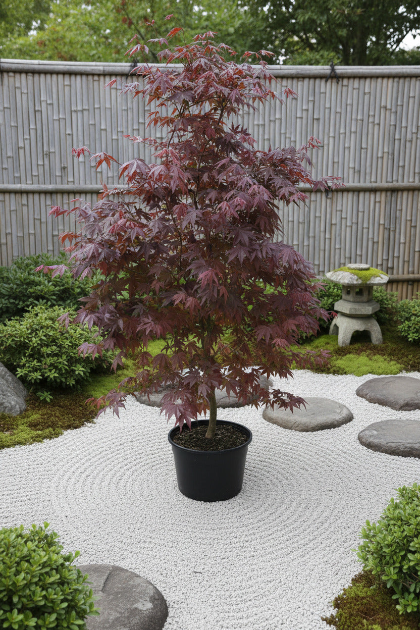 Roter Fächerahorn 170–180 cm | Acer palmatum Atropurpureum | Japanischer Ahorn | Winterhart