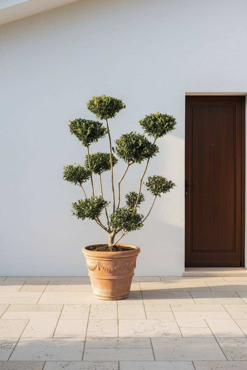 Ilex crenata Glorie Gem Gartenbonsai XXL mit Ponpons – Japanische Stechpalme Formgehölz winterhart – Höhe 110–120 cm