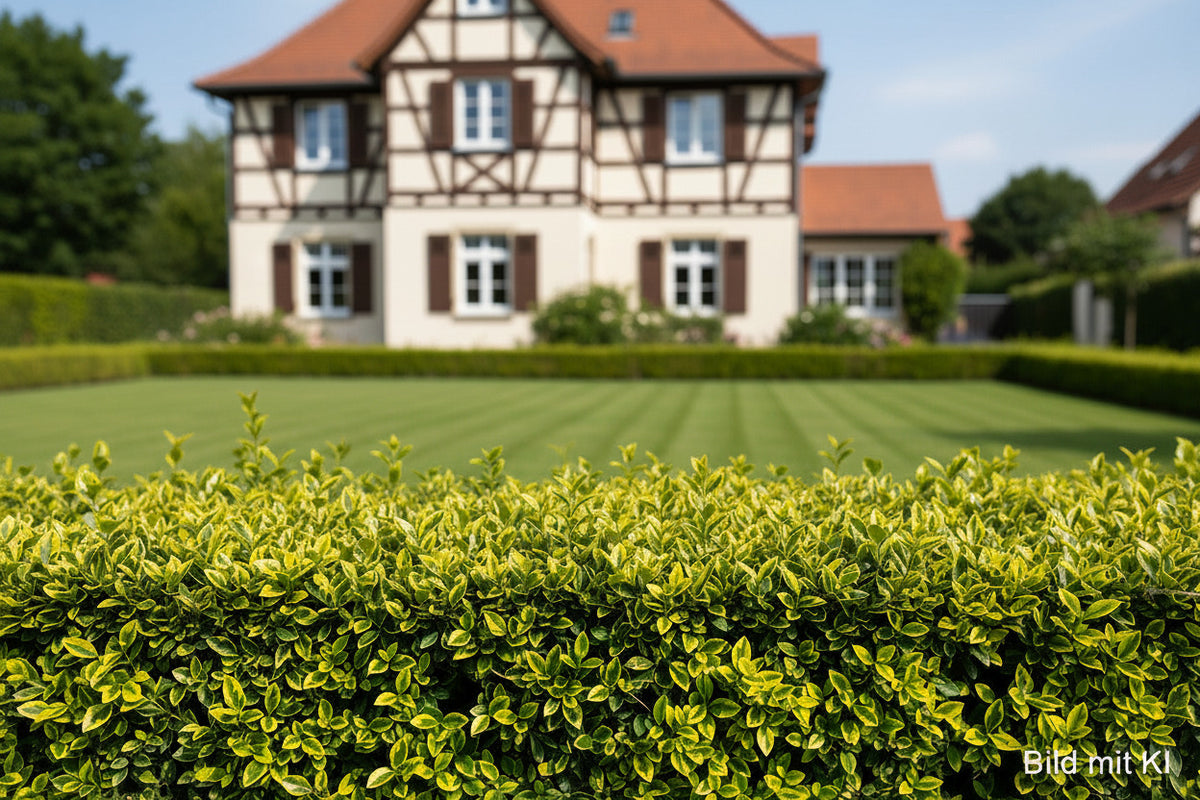 Goldliguster Heckenpflanzen - Ligustrum ovalifolium Aureum - 20 Pflanzen - 40-50 cm