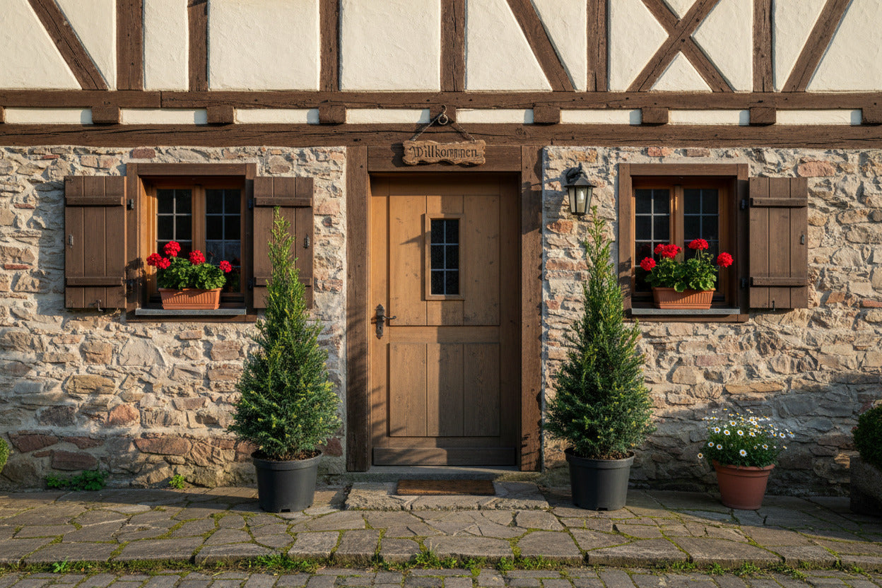 2x Taxus baccata Kegel – 80–90 cm inkl. Topf – winterharte Eibe – immergrüne Kegelform für Garten & Eingang